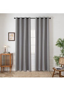 Beauty Home Ύφασμα κουρτίνας με το μέτρο Blackout jacquard σκίασης Glare Art 8444 Φ280 Γκρι
