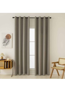 Beauty Home Κουρτίνα Full Blackout σκίασης με 8 κρίκους Total Art 8446 140x270 Μπεζ