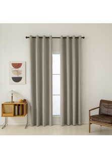 Beauty Home Κουρτίνα Full Blackout σκίασης με 8 κρίκους Total Art 8446 140x270 Άμμου