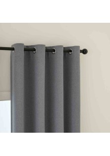Beauty Home Ύφασμα κουρτίνας με το μέτρο Full Blackout σκίασης Total Art 8446 Φ280 Ανθρακίτης