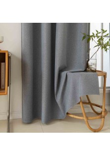 Beauty Home Κουρτίνα Full Blackout σκίασης με 8 κρίκους Total Art 8446 140x270 Ανθρακίτης