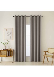 Beauty Home Κουρτίνα Full Blackout σκίασης με 8 κρίκους Total Art 8446 140x270 Αμέθυστος