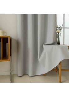Beauty Home Κουρτίνα Full Blackout σκίασης με 8 κρίκους Total Art 8446 140x270 Ασημί