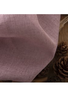 Beauty Home Κουρτίνα γάζα μονόχρωμη με 8 μεταλλικούς κρίκους Fit Art 8447 140x270 Ροζ