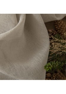 Beauty Home Κουρτίνα γάζα μονόχρωμη με 8 μεταλλικούς κρίκους Fit Art 8447 140x270 Μπεζ
