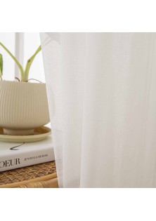 Beauty Home Ύφασμα κουρτίνας με το μέτρο γάζα Sharp Art 8448 Φ300 Εκρού