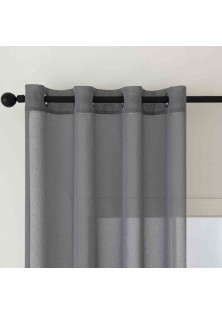 Beauty Home Ύφασμα κουρτίνας με το μέτρο γάζα Sharp Art 8448 Φ300 Άνθρακί