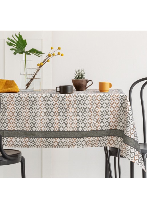 Beauty Home Τραπεζομάντηλο Curry Art 8483 Εμπριμέ 140x180