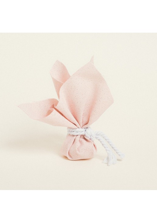 Beauty Home ΜΑΝΤΗΛΙ 27 x 27 cm ΡΟΖ ΜΕ ΧΡΥΣΟ LUREX