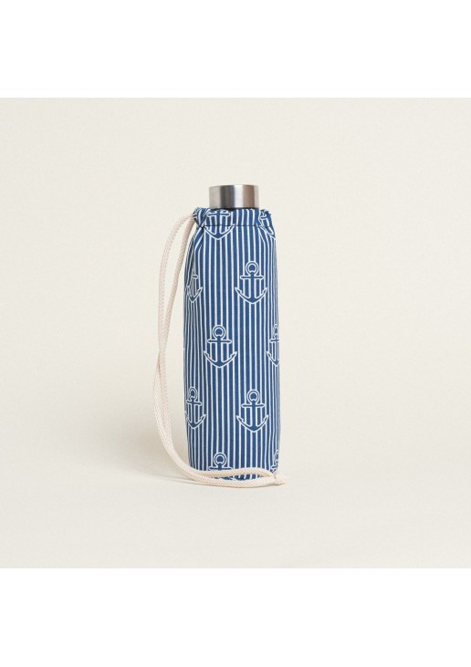 Beauty Home ΘΗΚΗ ΓΙΑ ΜΠΟΥΚΑΛΙ ΜΕ ΚΟΡΔΟΝΙ 22 x 12 cm ΑΓΚΥΡΑ ΡΙΓΕ ΜΠΛΕ