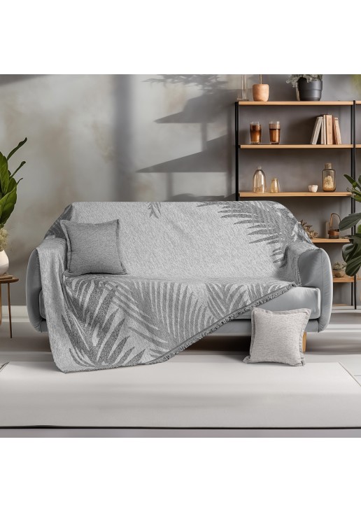 Beauty Home Ριχτάρια σετ 2τμχ Art 8635 (180x250+180x300) Γκρι