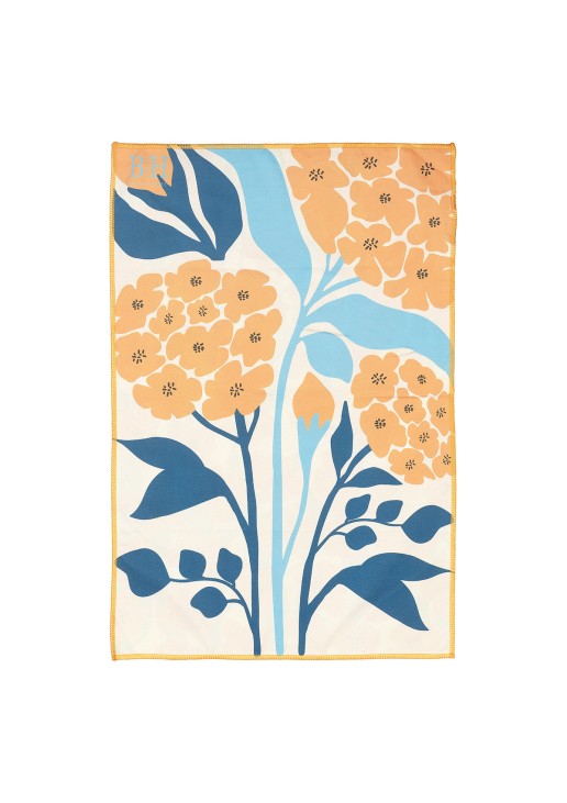 Beauty Home Πετσέτα κουζίνας διπλής όψης Microfiber Art 8658 40x60 Μπλε,Κίτρινο
