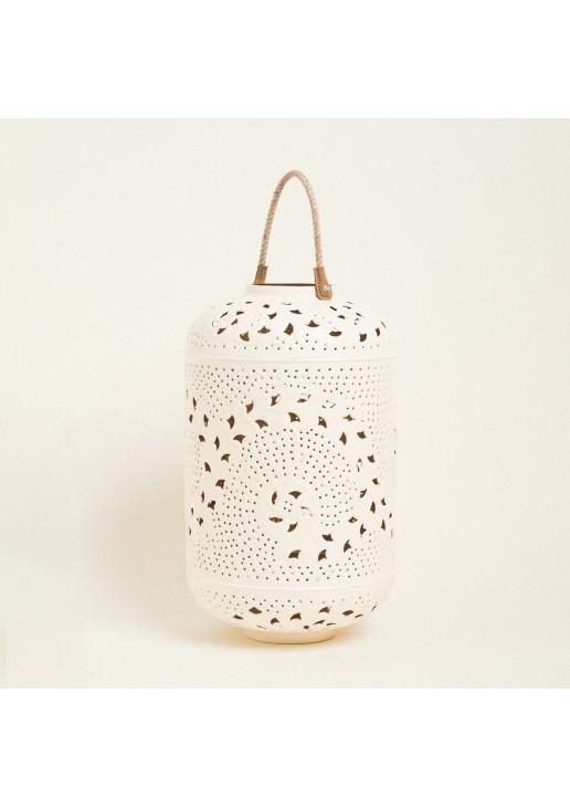 Beauty Home ΦΑΝΑΡΙ ΜΕΤΑΛΙΚΟ ΕΚΡΟΥ 51 x 28 cm