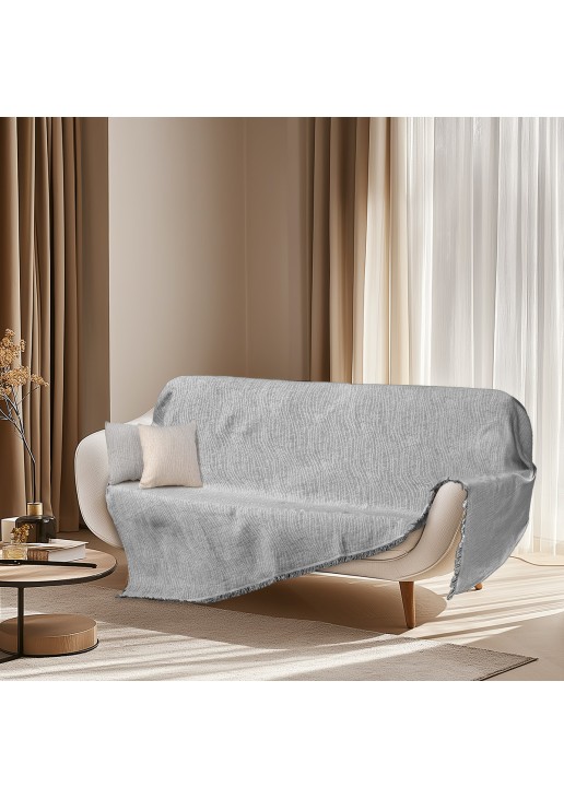 Beauty Home Ριχτάρι Τετραθέσιο Art 8704 180x330 Γκρι