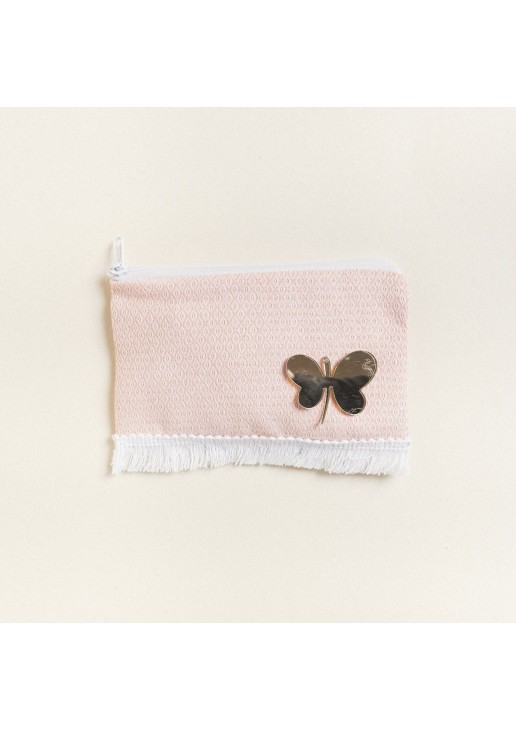 Beauty Home ΠΟΡΤΟΦΟΛΑΚΙ 9 x 16 cm ΚΕΝΤΗΜΑ ΡΟΜΒΟΣ ΡΟΖ