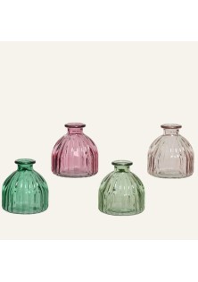 Beauty Home ΒΑΖΟ ΓΥΑΛΙΝΟ ΡΕΤΡΟ 8 x 8,5 cm Λαχανί