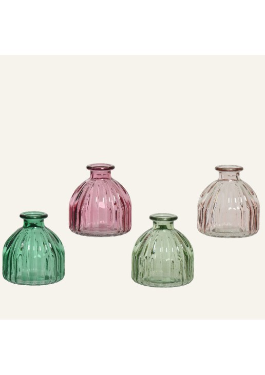 Beauty Home ΒΑΖΟ ΓΥΑΛΙΝΟ ΡΕΤΡΟ 8 x 8,5 cm Λαχανί