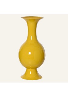 Beauty Home Μεταλλικό Βάζο Κίτρινο 25 x 56 cm