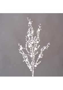 Beauty Home ΚΛΑΔΙ ΛΕΥΚΟ ΜΕ ΓΚΛΙΤΕΡ 72cm