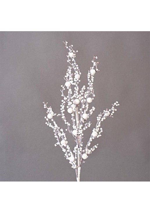 Beauty Home ΚΛΑΔΙ ΛΕΥΚΟ ΜΕ ΓΚΛΙΤΕΡ 72cm