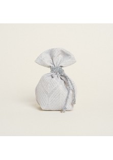 Beauty Home ΠΟΥΓΚΙ ΜΕ ΒΑΣΗ 8 x 12 cm ΖΑΚΑΡ ΦΥΛΛΟ ΡΕΤΡΟ LUREX ΑΣΗΜΙ