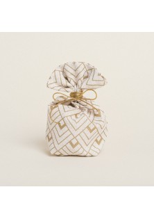 Beauty Home ΠΟΥΓΚΙ ΜΕ ΒΑΣΗ 8 x 12 cm ΕΚΡΟΥ ΧΡΥΣΟ ΚΥΒΟΙ