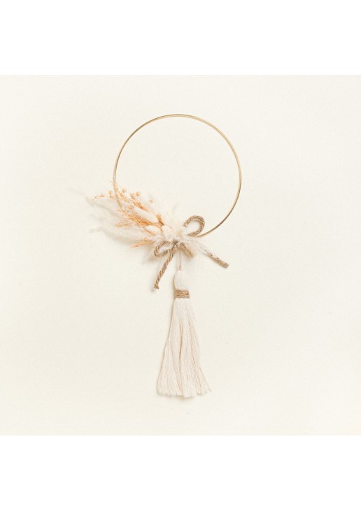 Beauty Home ΣΤΕΦΑΝΙ ΣΤΟΛΙΣΜΕΝΟ ΜΠΕΖ-ΧΡΥΣΟ ΜΕ ΑΠΟΞΗΡΑΜΕΝΑ