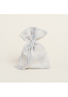 Beauty Home ΠΟΥΓΚΙ 12 x 17 cm ΖΑΚΑΡ ΤΡΙΓΩΝΟ ΡΕΤΡΟ ΜΕ LUREX ΑΣΗΜΊ