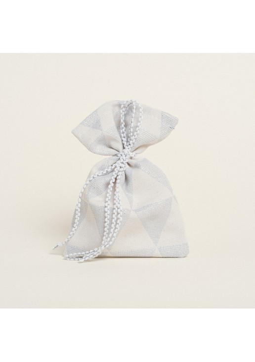Beauty Home ΠΟΥΓΚΙ 12 x 17 cm ΖΑΚΑΡ ΤΡΙΓΩΝΟ ΡΕΤΡΟ ΜΕ LUREX ΑΣΗΜΊ