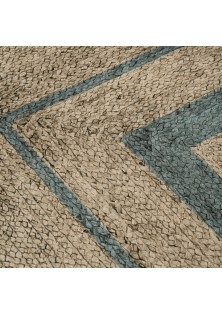 Beauty Home Ροτόντα 90x90 Jute Art 9131 Μπεζ,Μπλε