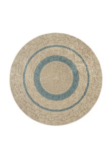 Beauty Home Ροτόντα 90x90 Jute Art 9131 Μπεζ,Μπλε