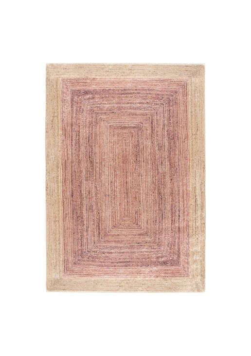 Beauty Home Πατάκι Tropic Art 9139 65x150 Μπεζ,Ροζ