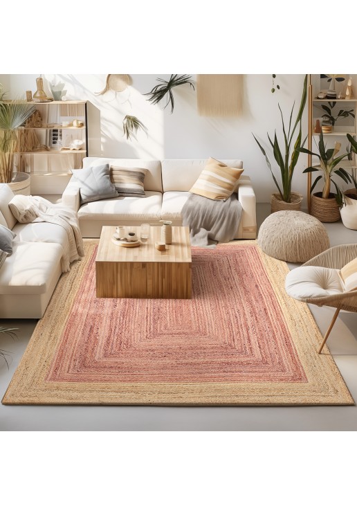 Beauty Home Πατάκι Tropic Art 9139 65x150 Μπεζ,Ροζ