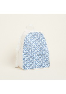 Beauty Home BACKPACK 43x35x23cm ΜΠΛΕ ΚΥΜΑΤΑ
