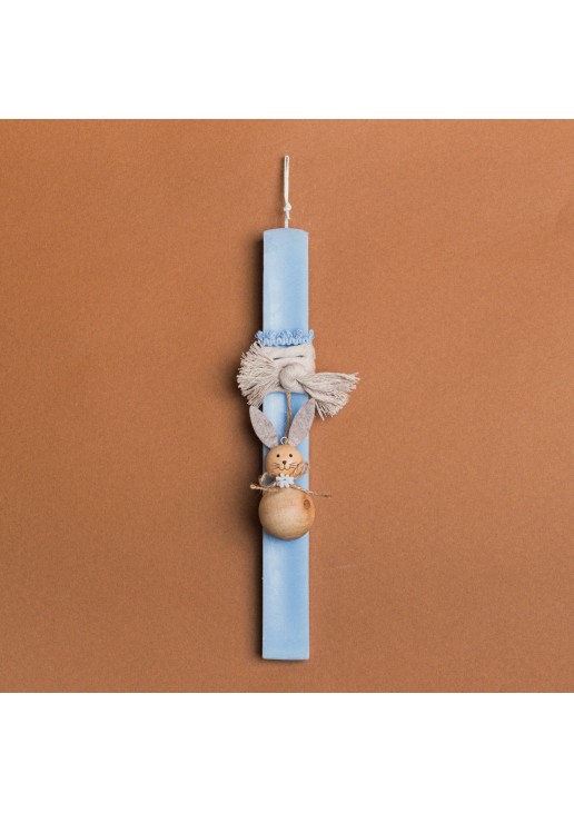 Beauty Home ΛΑΜΠΑΔΑ ΣΙΕΛ 33cm ΞΥΛΙΝΟΣ ΛΑΓΟΣ ΜΠΑΛΑ ΣΕ ΣΥΣΚΕΥΑΣΙΑ ΔΩΡΟΥ