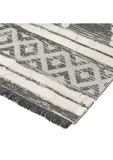 Beauty Home Χαλί βαμβακερό Morocotton 9235 150x220 Γκρι