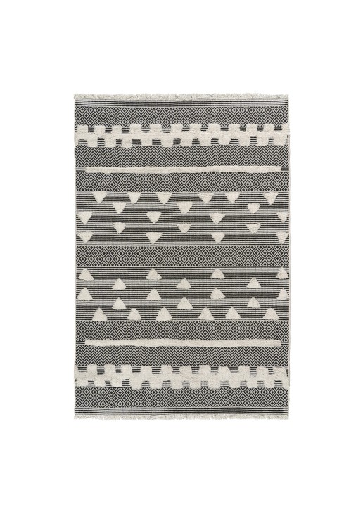Beauty Home Χαλί βαμβακερό Morocotton 9238 Γκρι 125x180