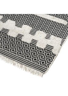 Beauty Home Χαλί βαμβακερό Morocotton 9238 Γκρι 125x180