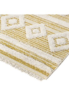 Beauty Home Χαλί βαμβακερό Morocotton 9239 Κίτρινο 125x180