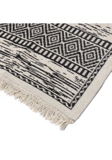 Beauty Home Χαλί βαμβακερό διπλής όψεως Duo Art 9252 160x230 Ανθρακίτης