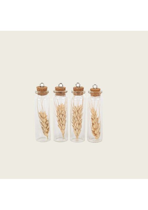 Beauty Home ΓΥΑΛΙΝΟΣ ΣΩΛΗΝΑΣ ΜΕ ΑΠΟΞΗΡΑΜΕΝΟ ΣΤΑΧΙ ΣΕΤ 4 ΤΜΧ 8 x 2 cm