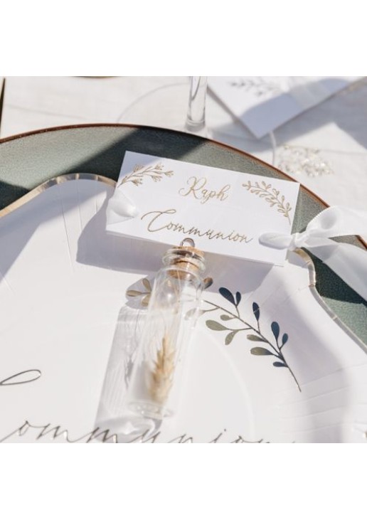 Beauty Home ΓΥΑΛΙΝΟΣ ΣΩΛΗΝΑΣ ΜΕ ΑΠΟΞΗΡΑΜΕΝΟ ΣΤΑΧΙ ΣΕΤ 4 ΤΜΧ 8 x 2 cm