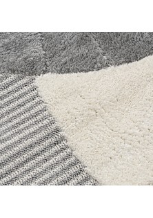 Beauty Home Ροτόντα Loop Art 9556 133x133 Grey White Γκρι Λευκό