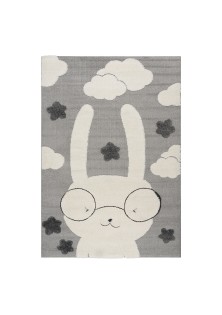 Beauty Home Χαλί Loop Art 9557 133x190 Grey White Γκρι Λευκό