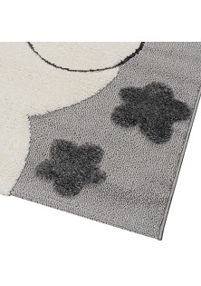 Beauty Home Χαλί Loop Art 9557 133x190 Grey White Γκρι Λευκό