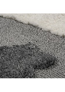 Beauty Home Χαλί Loop Art 9557 133x190 Grey White Γκρι Λευκό
