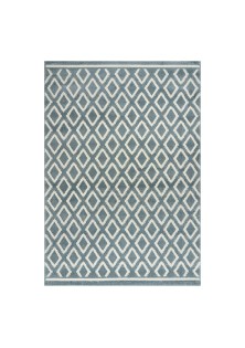 Beauty Home Χαλί Vibe Art 9574 160x230 Blue White Σιέλ Λευκό