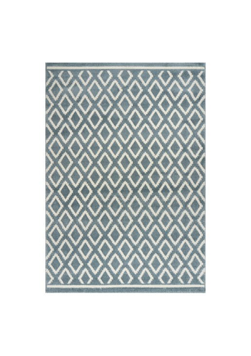 Beauty Home Χαλί Vibe Art 9574 160x230 Blue White Σιέλ Λευκό