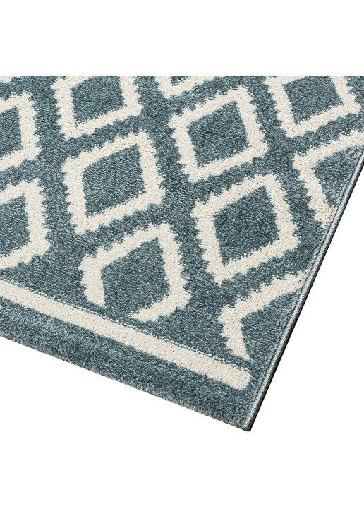 Beauty Home Χαλί Vibe Art 9574 160x230 Blue White Σιέλ Λευκό
