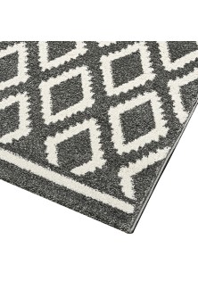 Beauty Home Χαλί Vibe Art 9576 133x190 Grey White Γκρι Λευκό